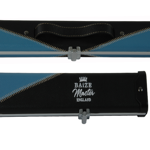 Etui aluminium/cuir Black/Blue Baize Master Queue 1 pièce – Image 2