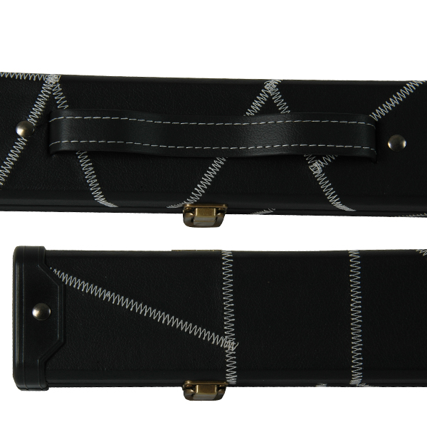 Etui rigide renforcé Black/piqûres brodées white 2p3/4 121cm – Image 2