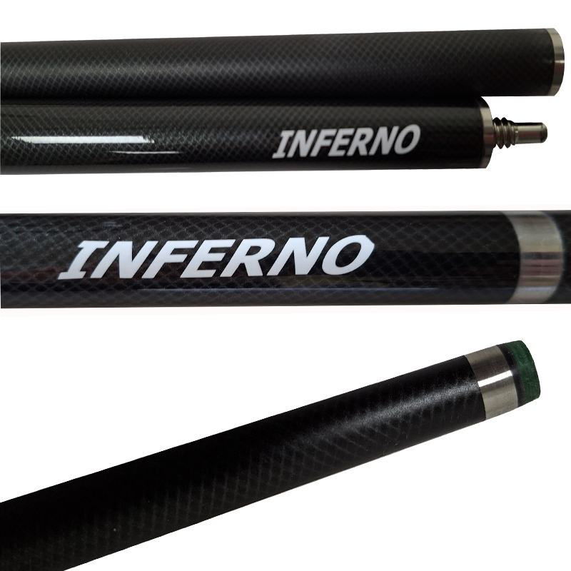 Queue FiberGlass/Graphite J&B Inferno Black/ Red 2 pièces – Image 2