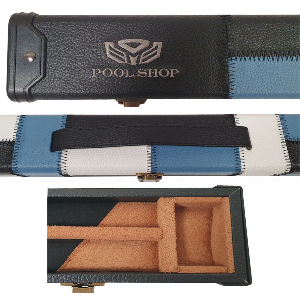 Etui rigide White/Black/ Blue Poolshop Queue 2 pièces – Image 2