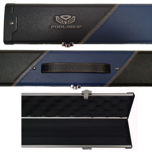 Etui aluminium/cuir Black/Blue (3Q) Pool Shop Queue 1 pièce – Image 2
