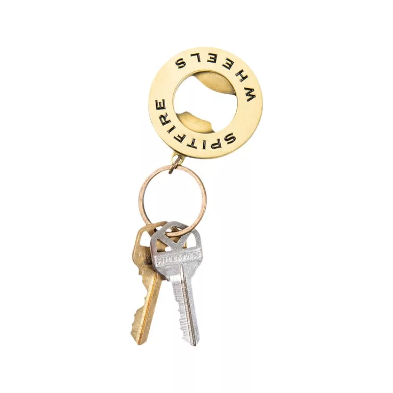 Spitfire / Keychain Classic Swirl Bottle Opener / Brass Black – Image 2