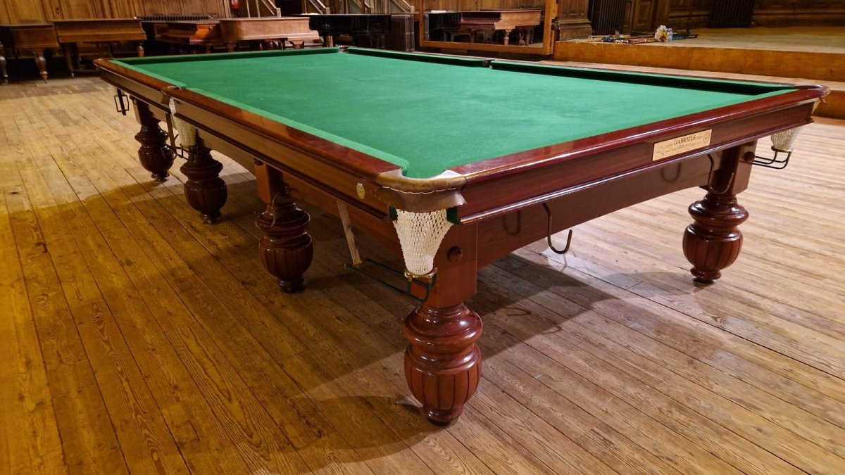 Billard Snooker Gabriels Acajou 12ft – Image 3