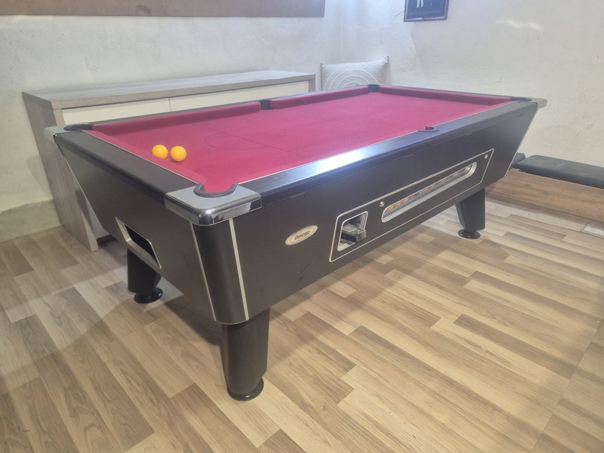 Billard pool DPT Omega noir à monnayeur 7ft