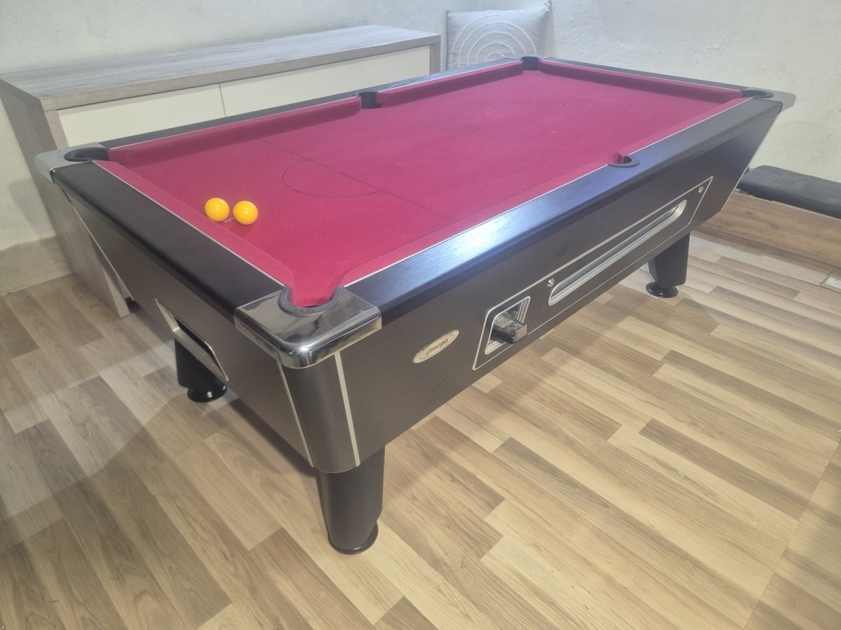 Billard pool DPT Omega noir à monnayeur 7ft – Image 2