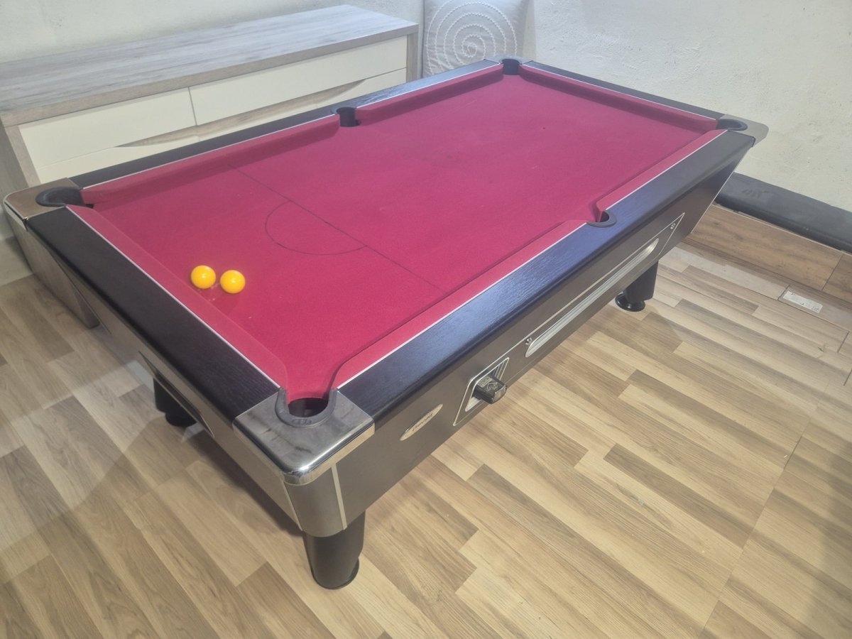 Billard pool DPT Omega noir à monnayeur 7ft – Image 4