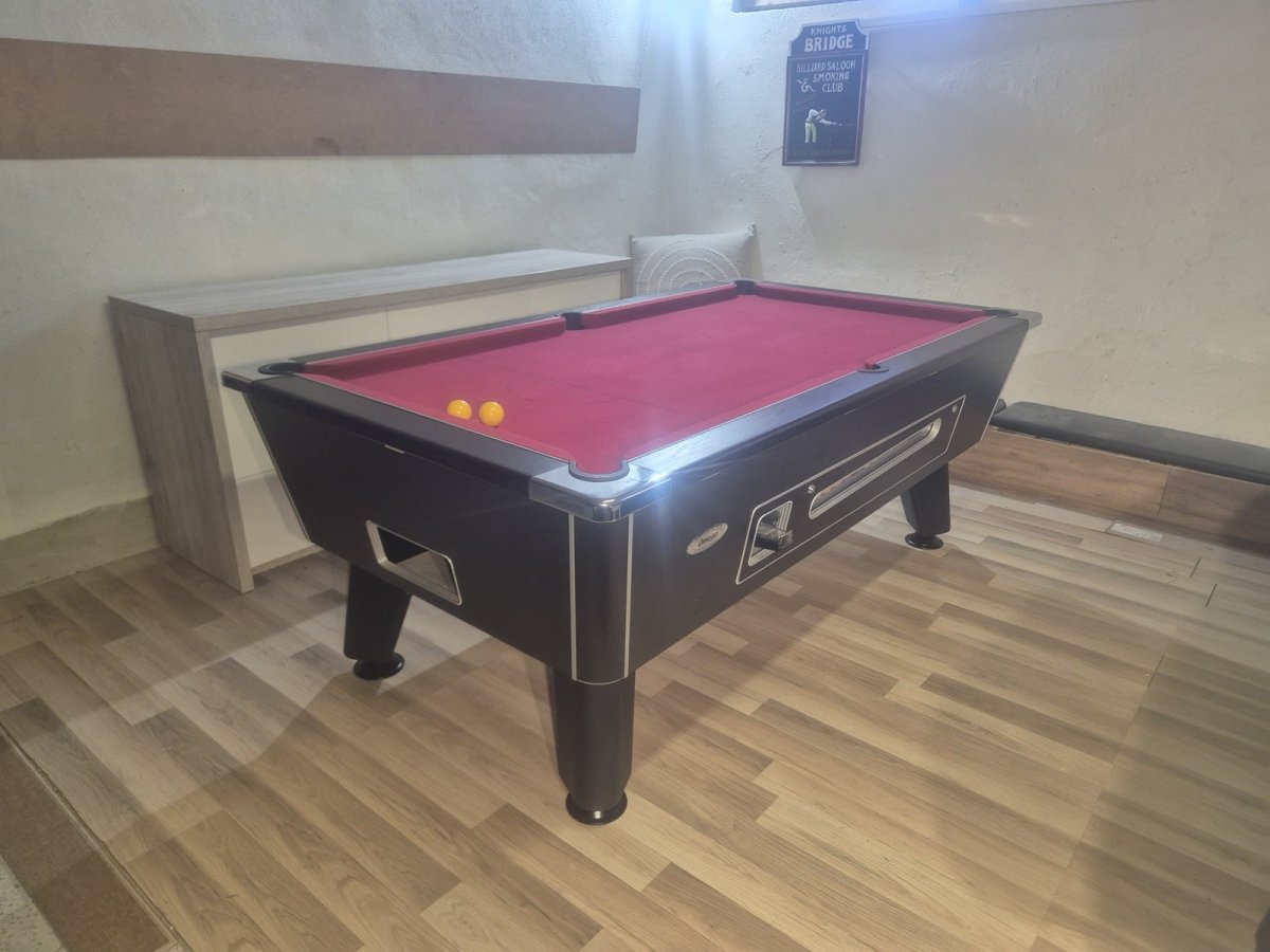 Billard pool DPT Omega noir à monnayeur 7ft – Image 7
