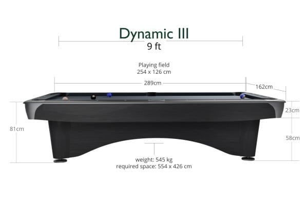 Billard US Dynamic III Gris 9ft – Image 7