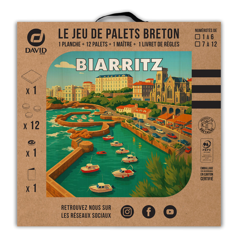 Kit de jeu de palets breton – Biarritz – Image 3
