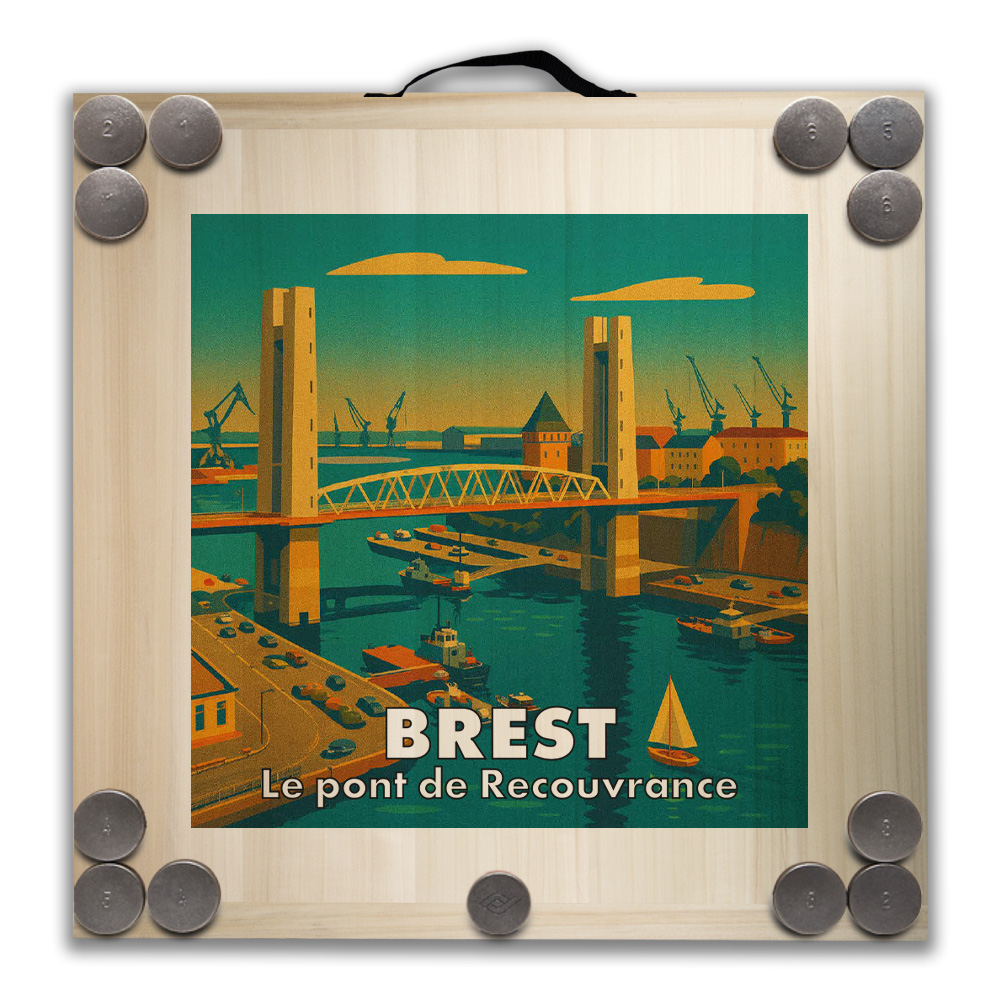 Kit de jeu de palets breton – Brest – Le pont de Recouvrance – Image 2