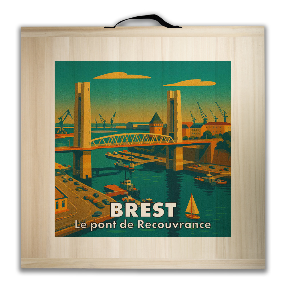 Kit de jeu de palets breton – Brest – Le pont de Recouvrance
