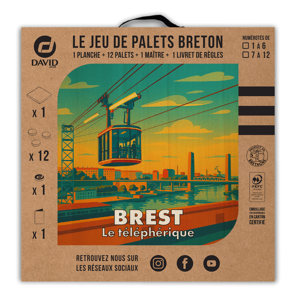 Kit de jeu de palets breton – Brest – Le téléphérique – Image 3