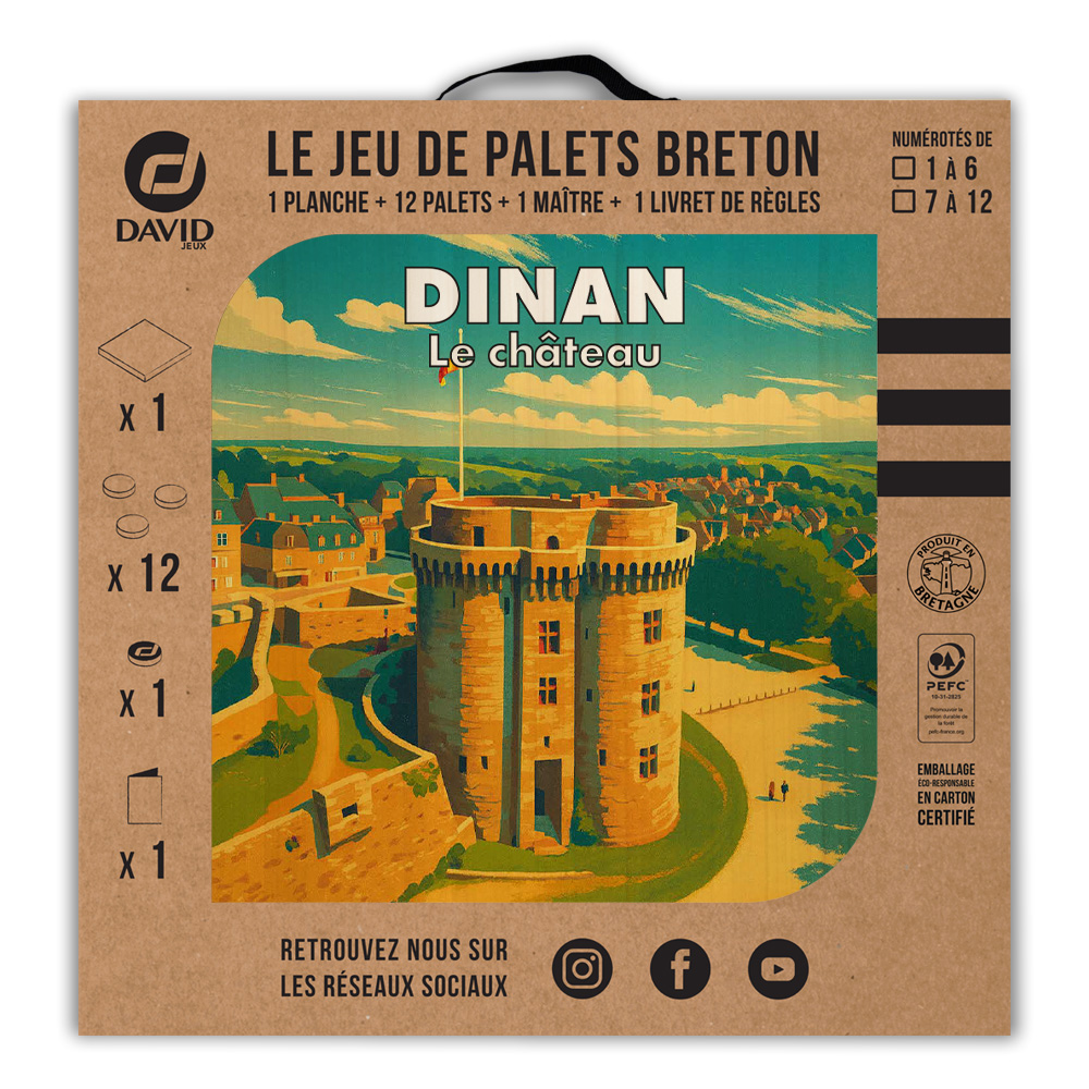 Kit de jeu de palets breton – Dinan – Le Château – Image 3