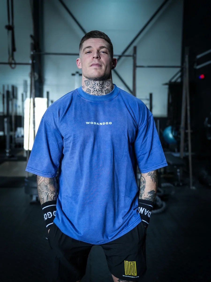 T-shirt oversize – Blue Storm