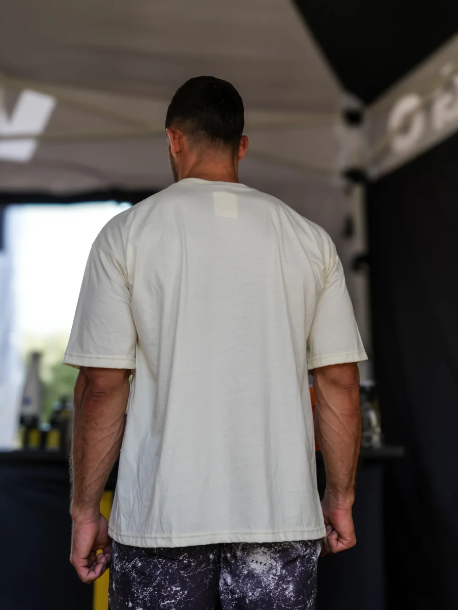 T-shirt oversize jaune pastel – Image 2