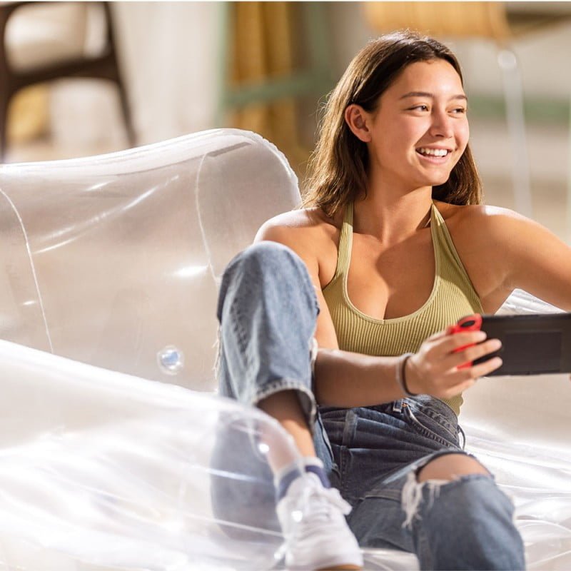 Fauteuil transparent Jelly Intex 66502NP – Image 2