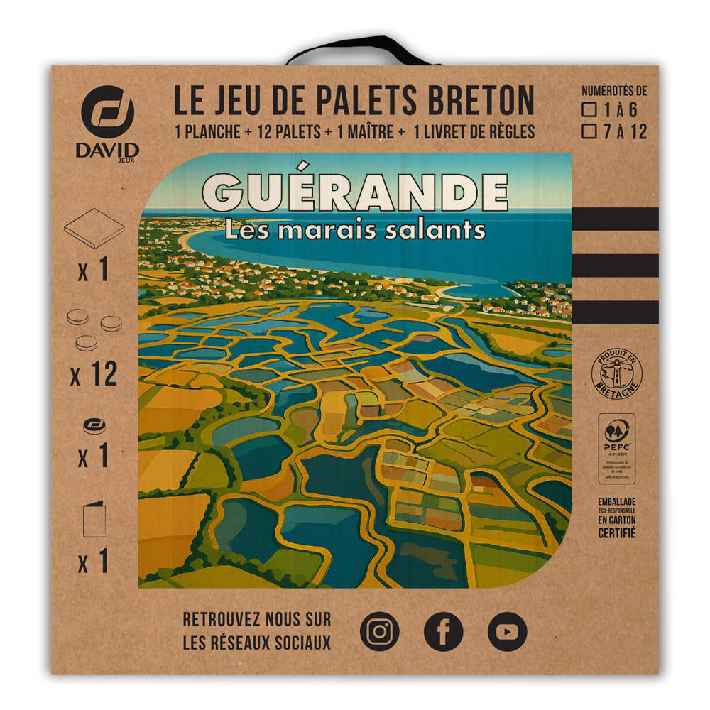 Kit de jeu de palets breton – Guérande – Les marais salants – Image 3