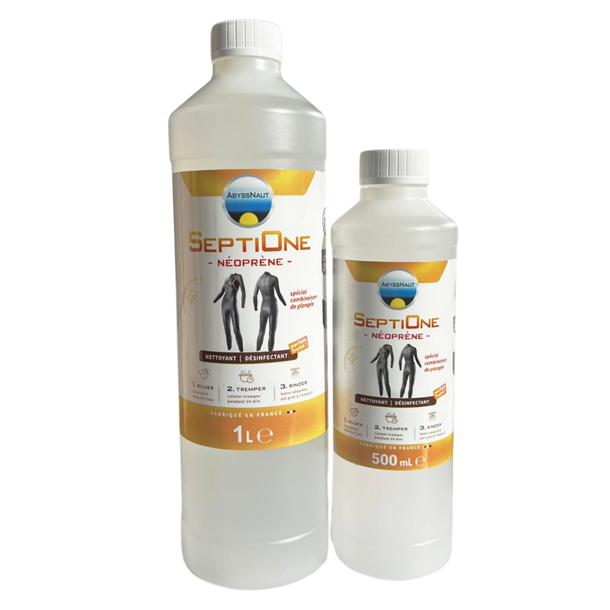 SeptiOne Néoprène – Désinfectant pour vêtements néoprène plongée