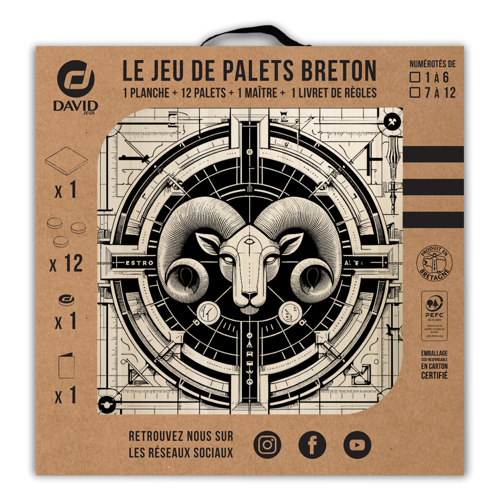 Kit de jeu de palets breton – Signe du Bélier – Image 3