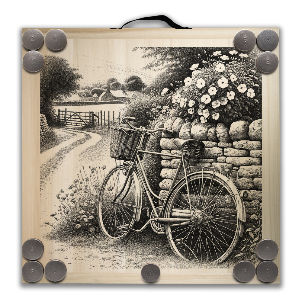 Kit de jeu de palets breton – Bicyclette – Image 2