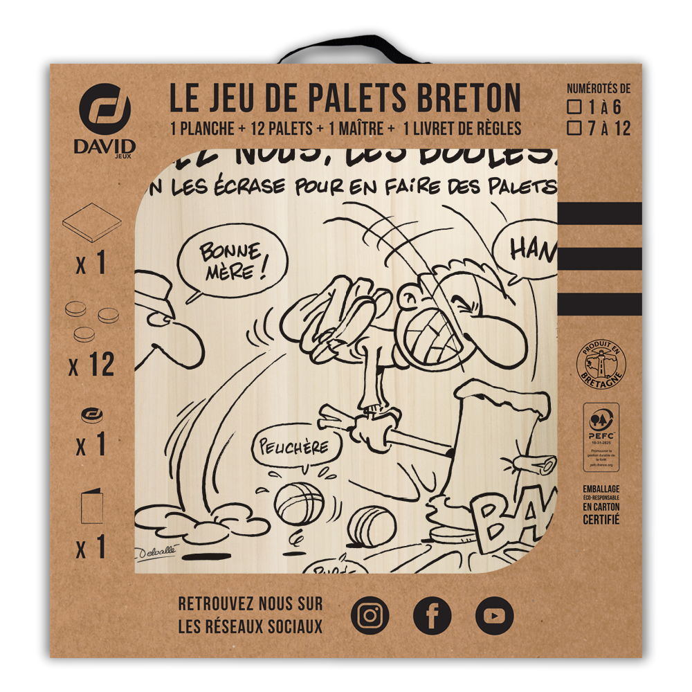 Kit de jeu de palets breton – Chez nous les boules – Image 3