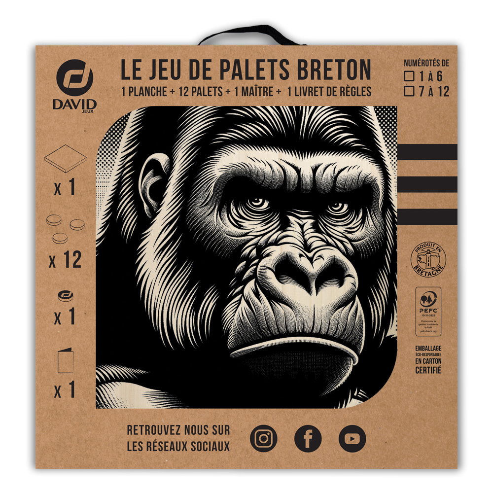 Kit de jeu de palets breton – Gorille – Image 2