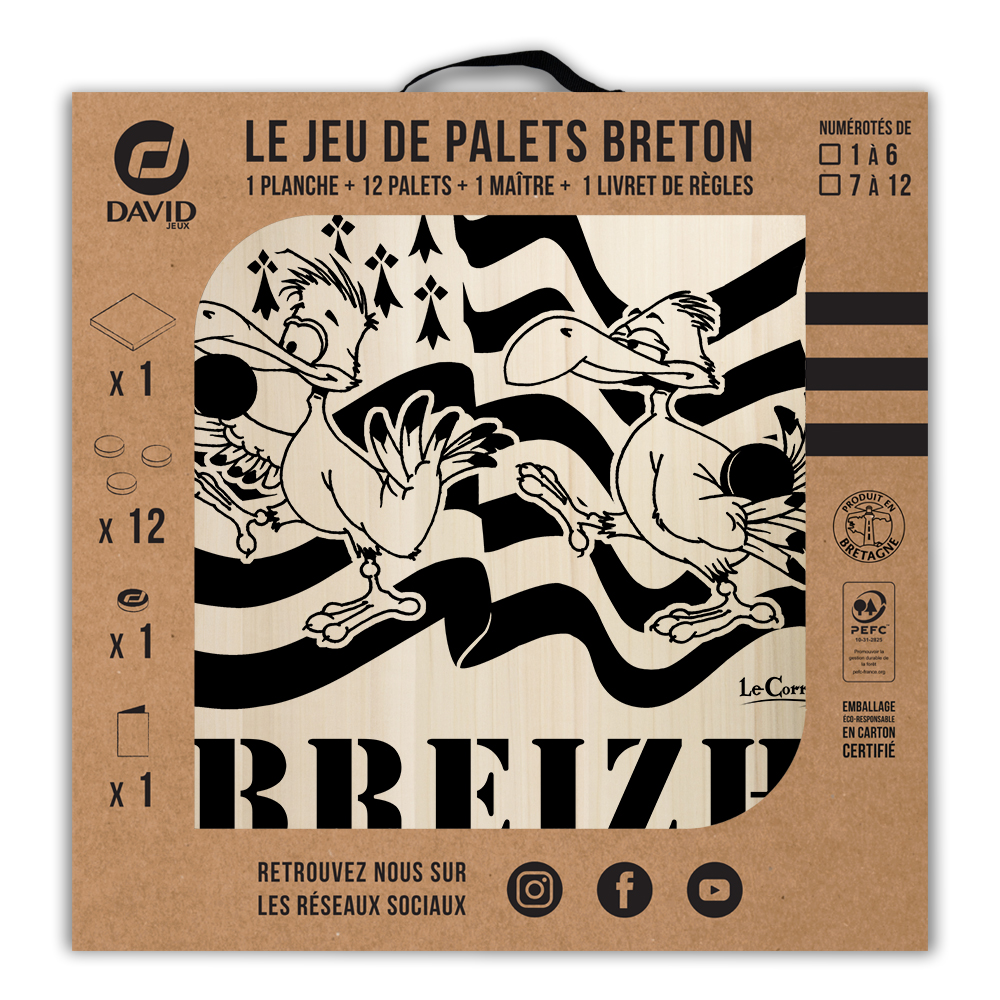 Kit de jeu de palets breton – Les mouettes bretonnes – Image 3