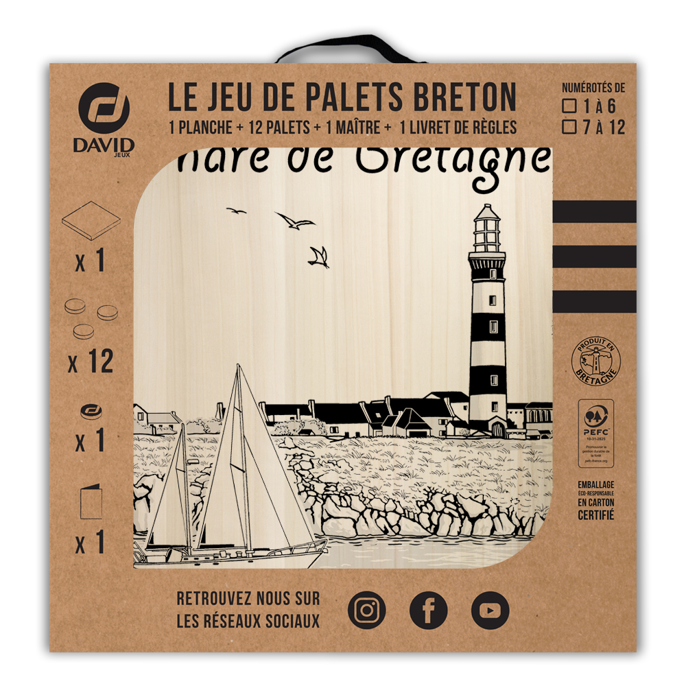 Kit de jeu de palets breton – Phare de Bretagne – Image 3