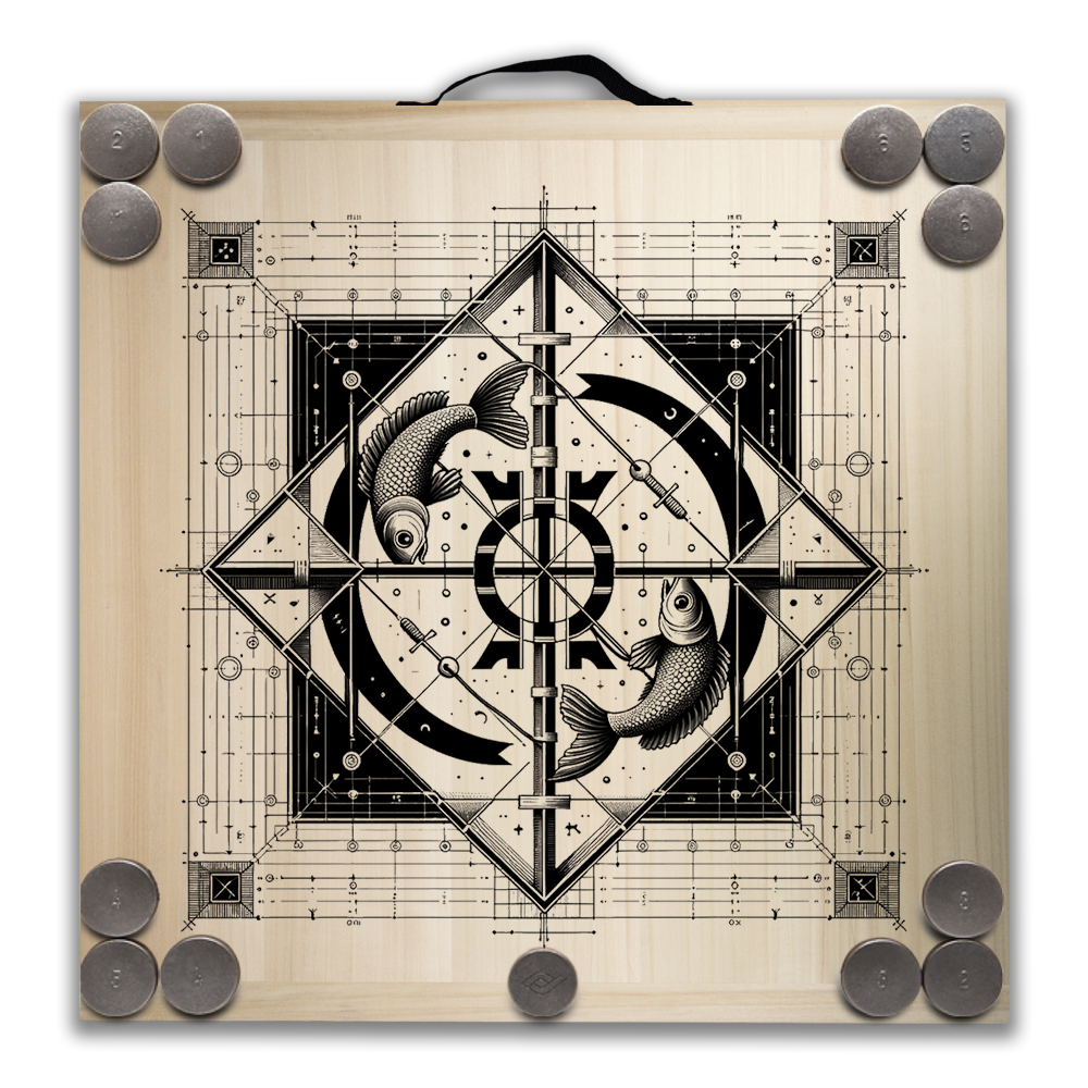 Kit de jeu de palets breton – Signe du Poisson – Image 2