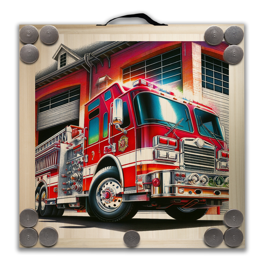 Kit de jeu de palets breton – Pompier couleurs – Image 2