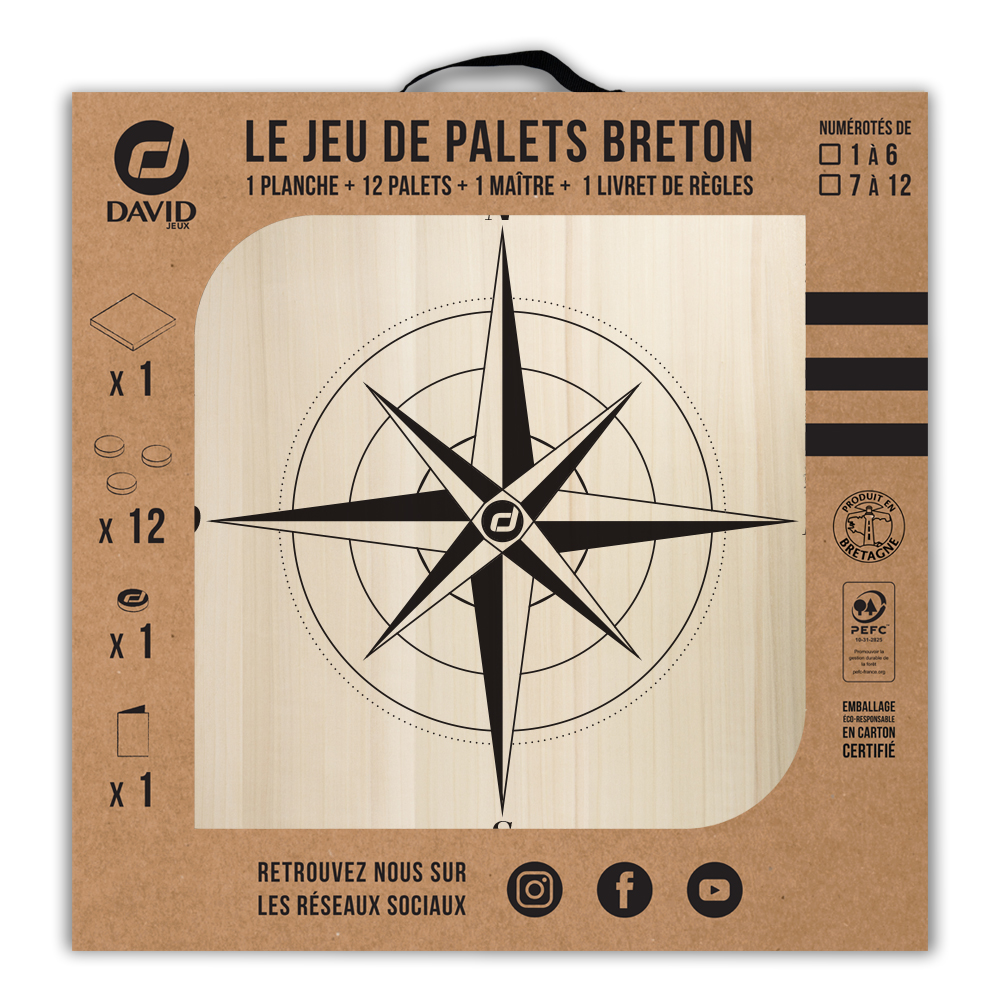 Kit de jeu de palets breton – Rose des Vents – Image 3