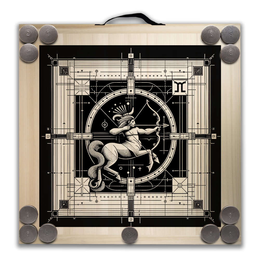 Kit de jeu de palets breton – Signe du Sagittaire – Image 2