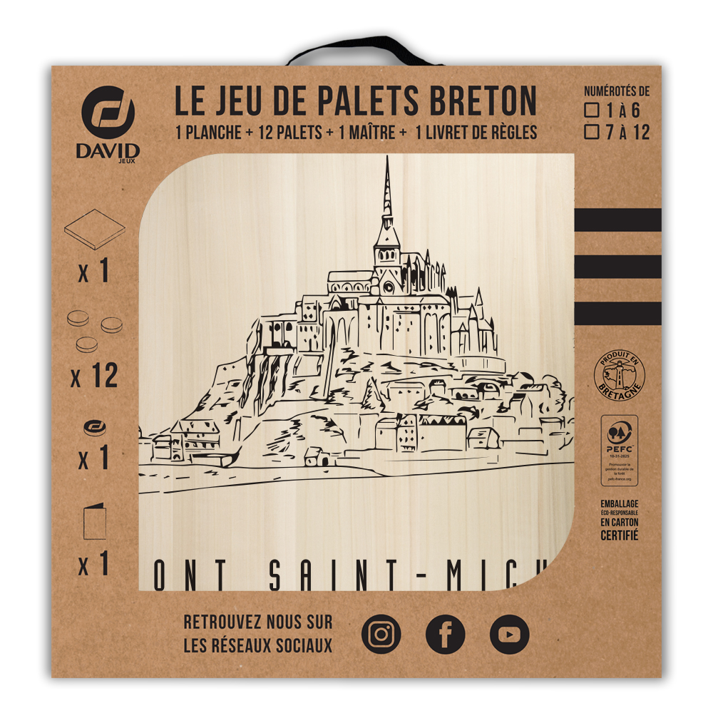Kit de jeu de palets breton – Mont Saint-Michel – Image 3