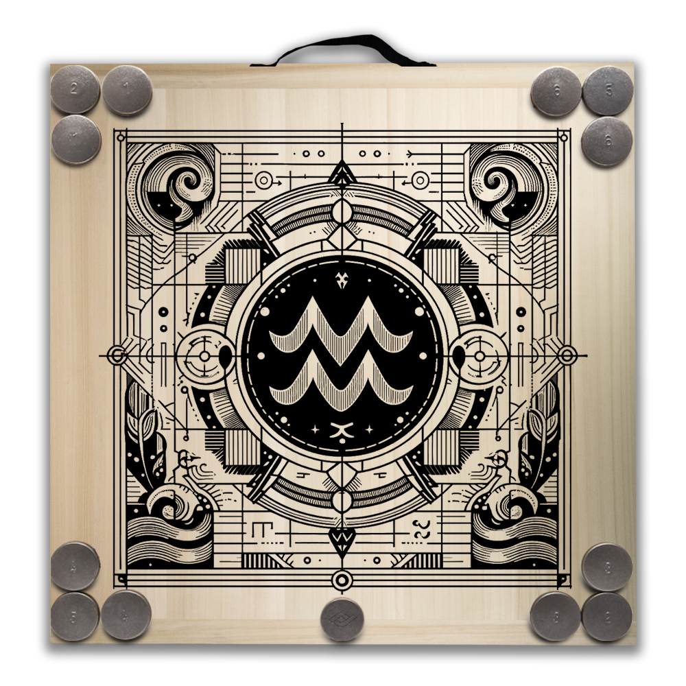 Kit de jeu de palets breton – Signe du Verseau – Image 2