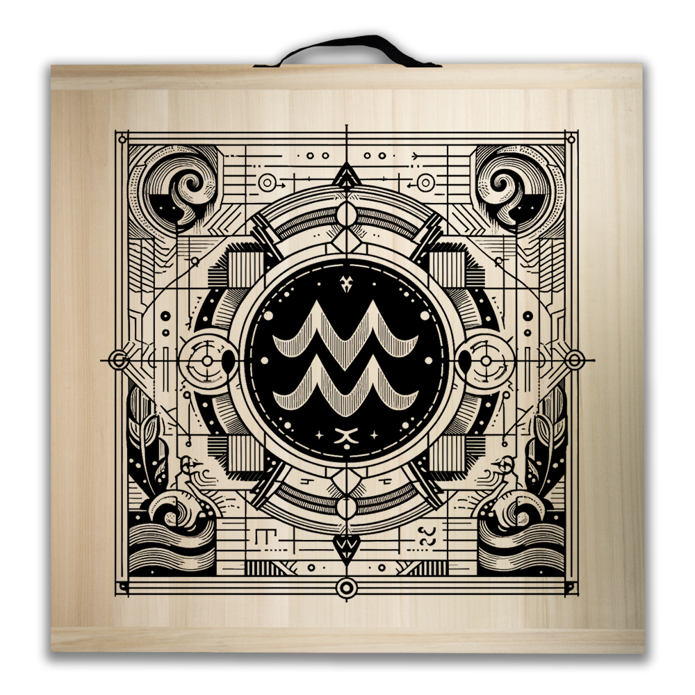 Kit de jeu de palets breton – Signe du Verseau