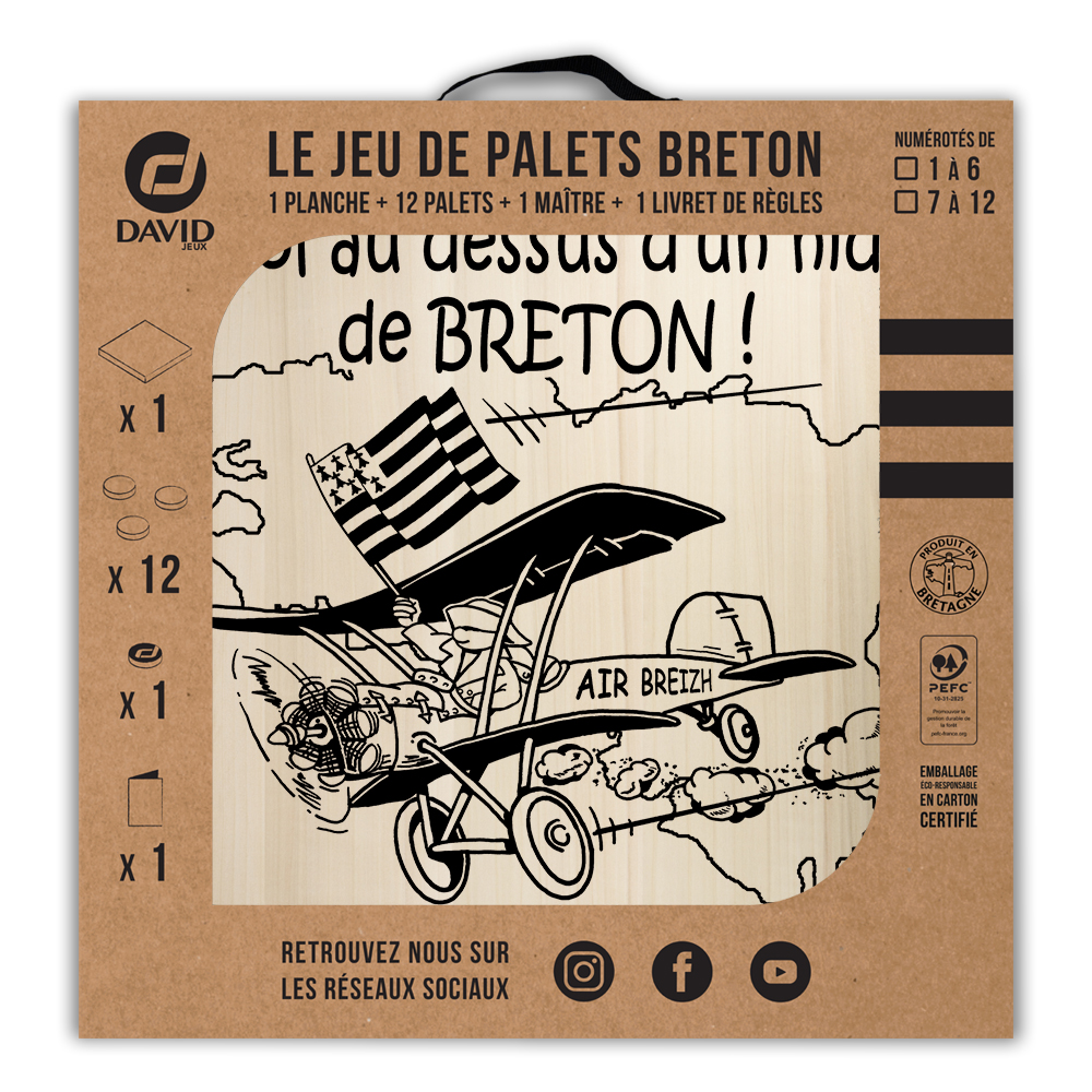 Kit de jeu de palets breton – Vol au dessus d’un nid de bretons – Image 3