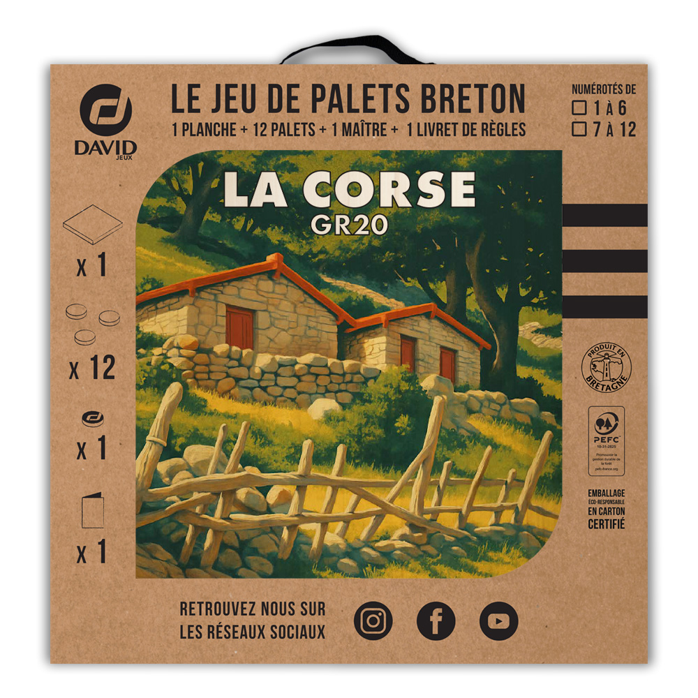 Kit de jeu de palets breton – La Corse – GR20 – Image 3