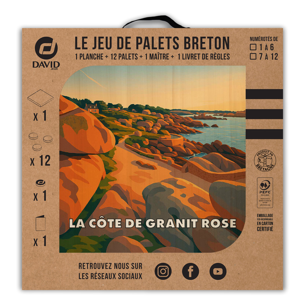 Kit de jeu de palets breton – La côte de Granit Rose – Image 3