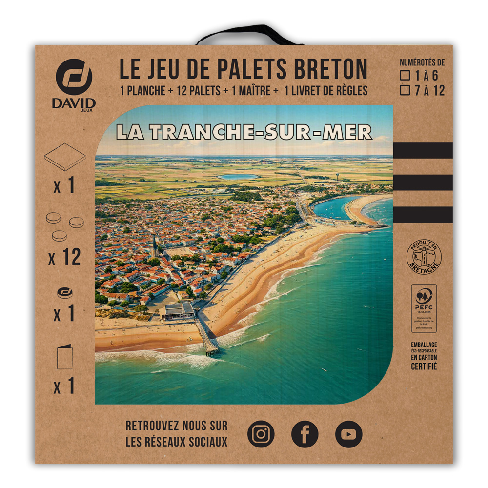 Kit de jeu de palets breton – La Tranche-sur-Mer – Image 3