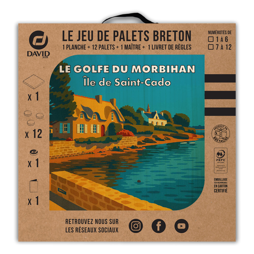 Kit de jeu de palets breton – Le Golf du Morbihan – Île de Saint-Cado – Image 3