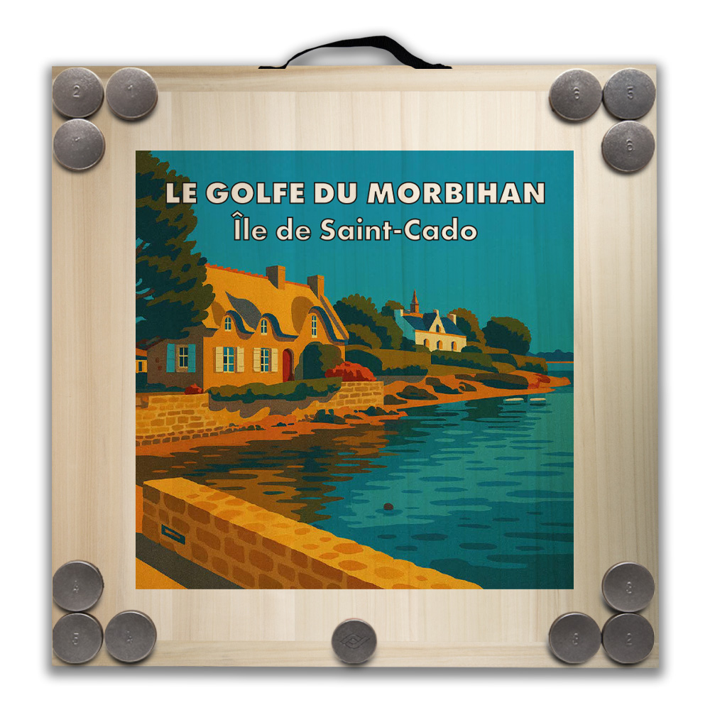 Kit de jeu de palets breton – Le Golf du Morbihan – Île de Saint-Cado – Image 2