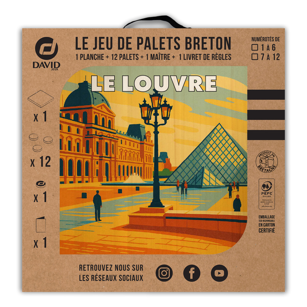 Kit de jeu de palets breton – Le Louvre – Image 3