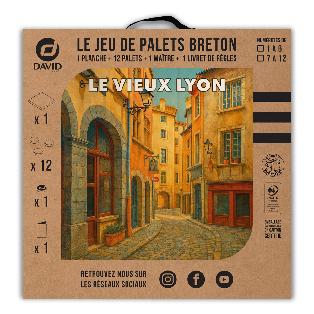 Kit de jeu de palets breton – Le vieux Lyon – Image 3