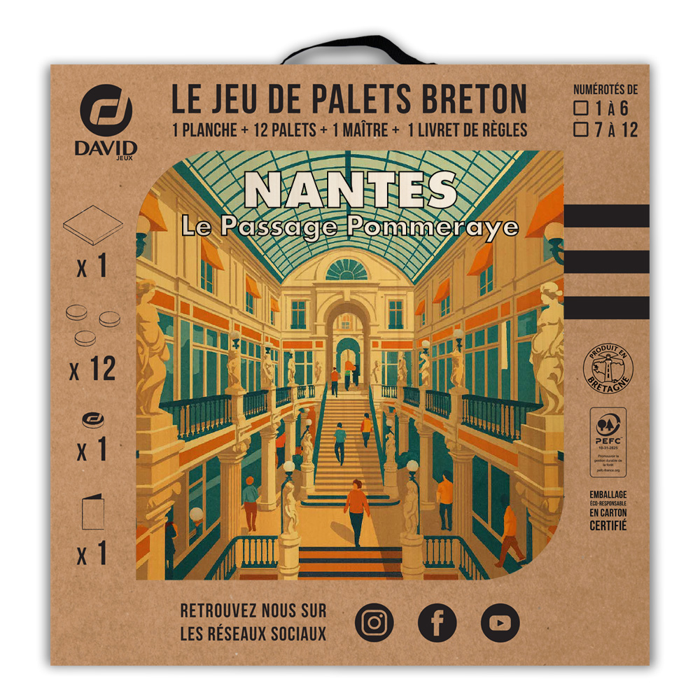 Kit de jeu de palets breton – Nantes Le Passage Pommeraye – Image 3