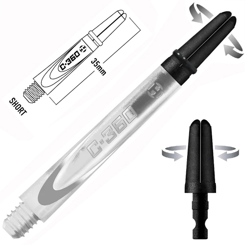 Tige (3) Poly 360 Top Carbon clear short