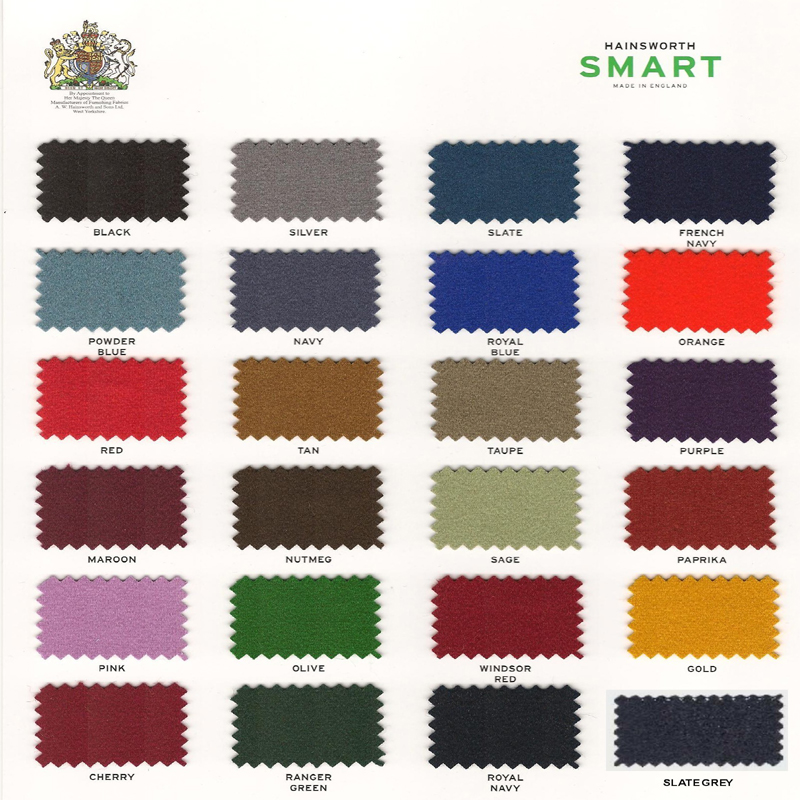 Kit Tapis Snooker Hainsworth Smart 9ft Olive – Image 3