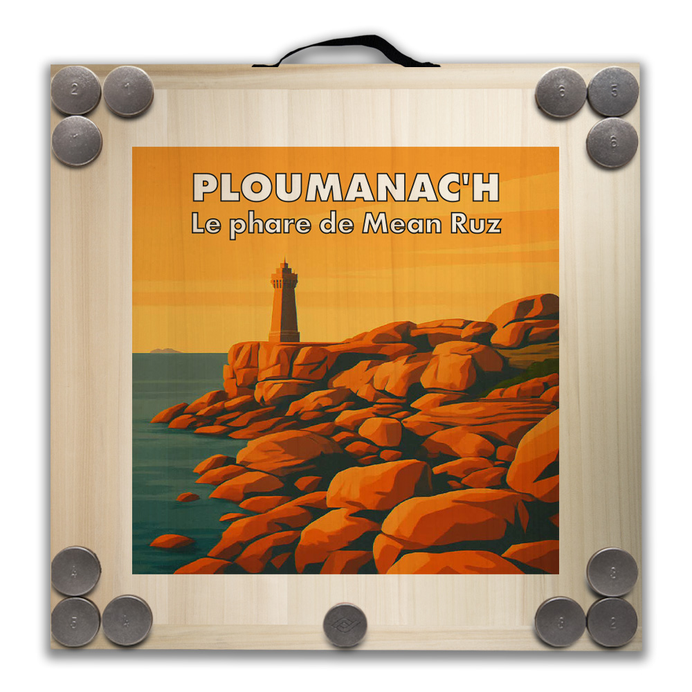 Kit de jeu de palets breton – Ploumanac’h – Le phare de Mean Ruz – Image 2