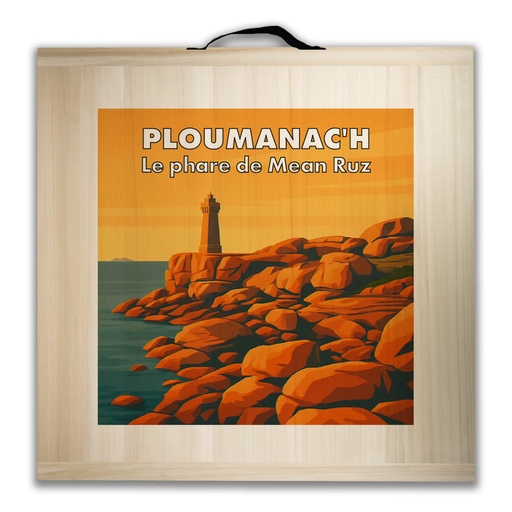 Kit de jeu de palets breton – Ploumanac’h – Le phare de Mean Ruz