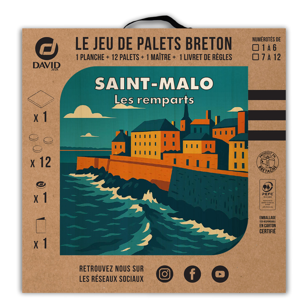 Kit de jeu de palets breton – Saint-Malo – Image 3