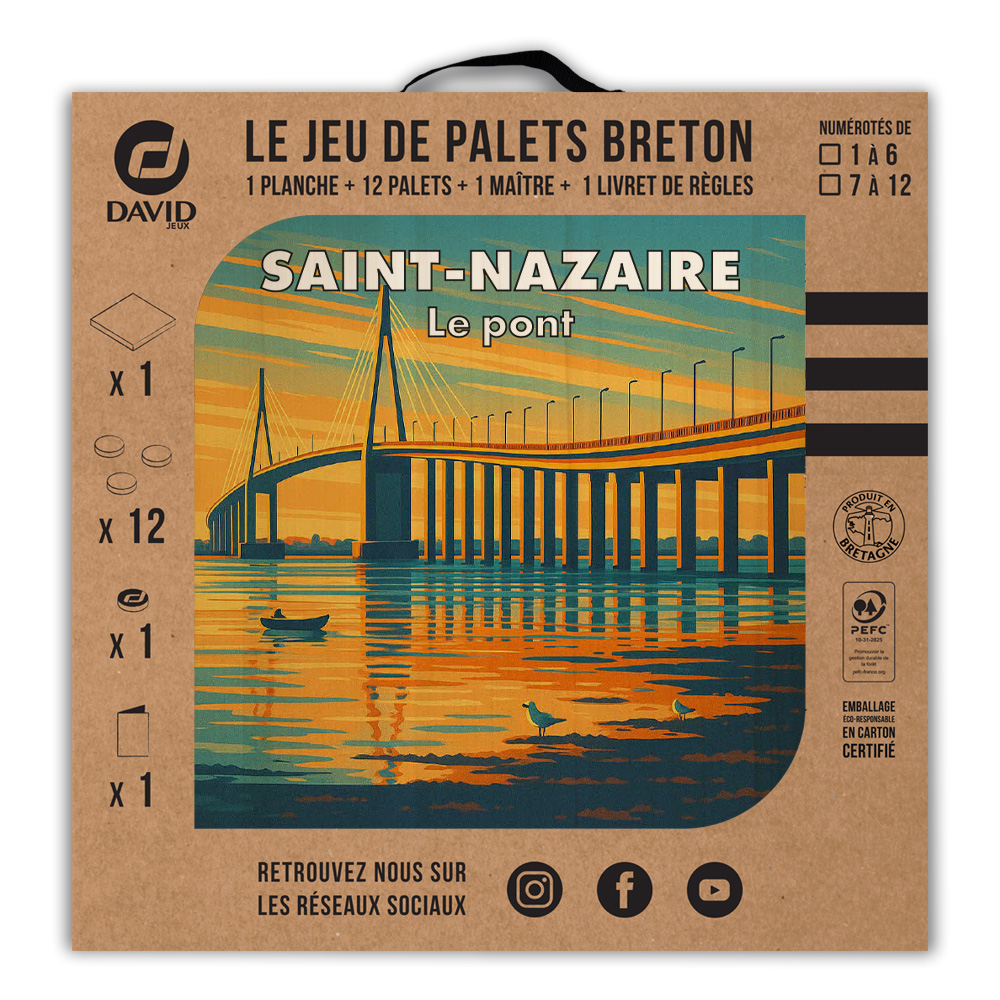 Kit de jeu de palets breton – Saint Nazaire – Le pont – Image 3